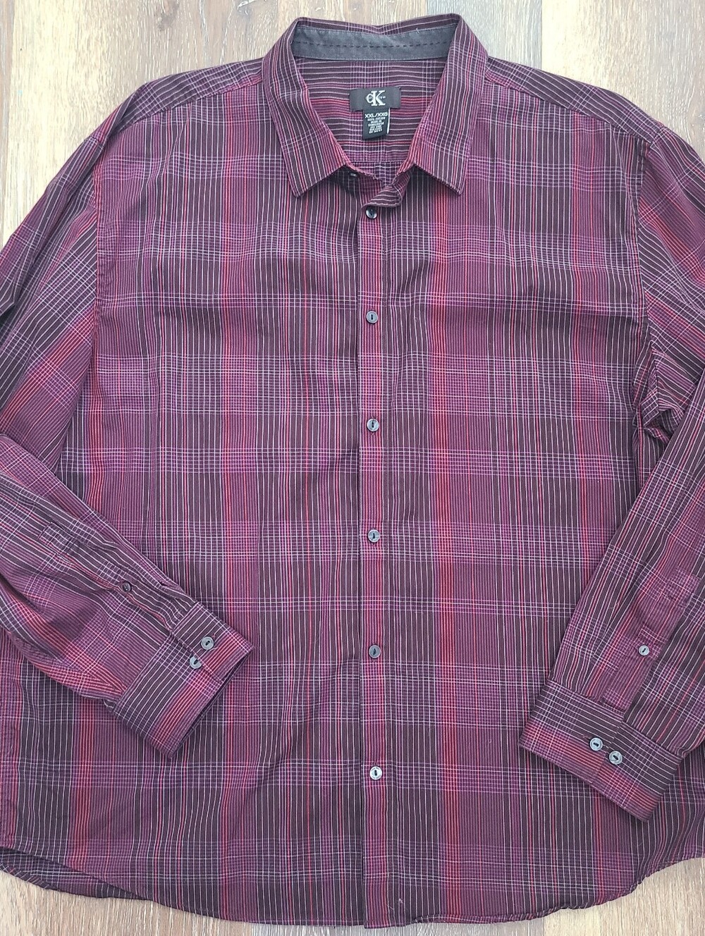 Calvin Klein Plaid Button Down Men's XXL